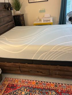 Tempur-pedic pro adapt, medium hybrid queen size mattress with Tempur-pedic Ergo  adjustable base