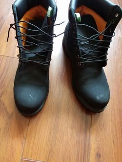 All Black Timberlands Size 13