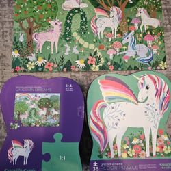 36 Pieces Unicorn Dreams Floor Puzzle, 3y+