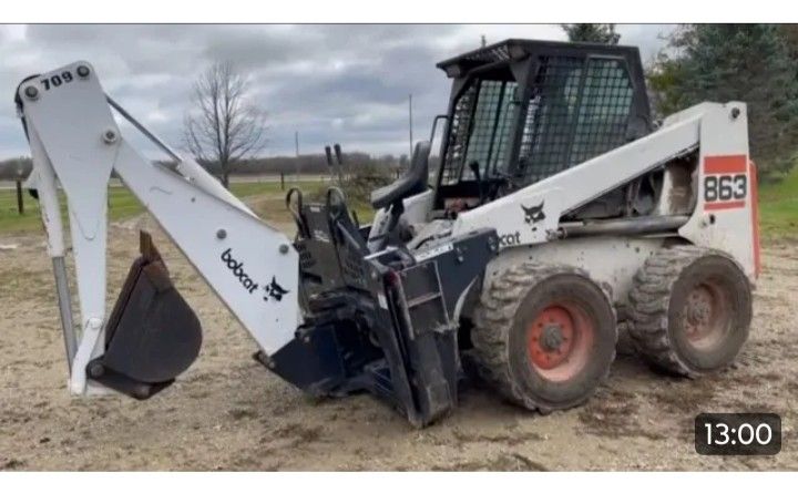 Bobcat Attachment 709 Backhoe Attachment Works On 500 Series Thru The 800 Series