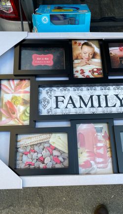 Black and whit picture frames
