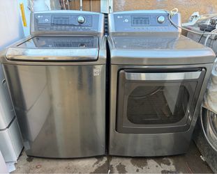 LG. WASHER AND GAS DRYER