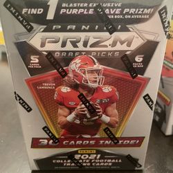 2021 Panini NFL Prizm Draft Picks Football Trading Card Blaster Box