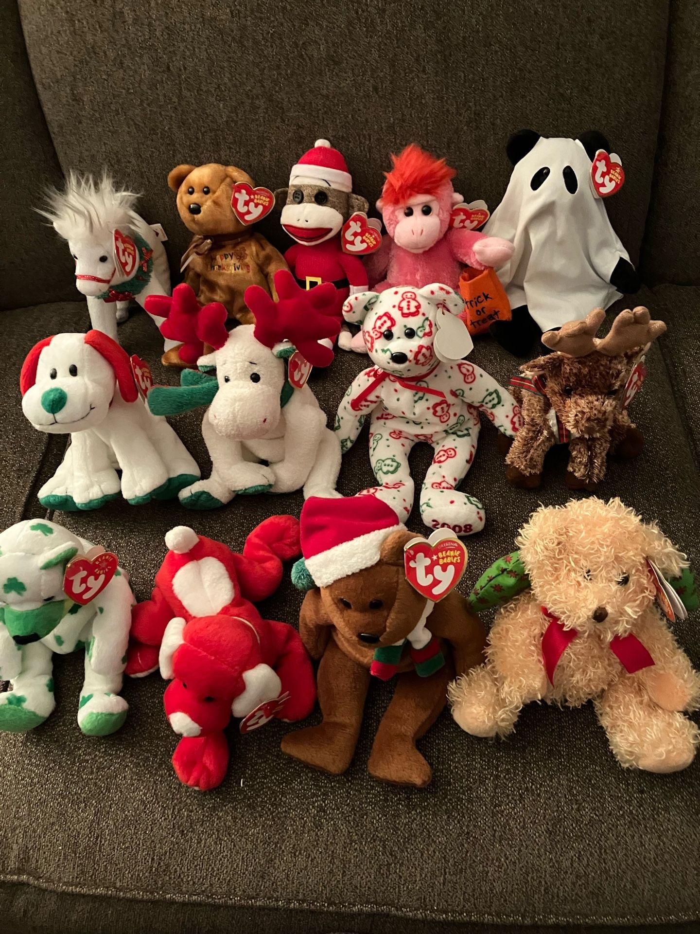 13 new with tags Ty beanie babies