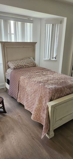 Single bed frame with mattress