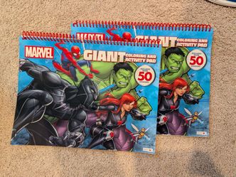 Marvel coloring and activity books