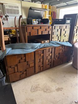 Vintage Lane Staccato Brutalist Bedroom Set