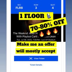 The Weeknd Concert Ticket 