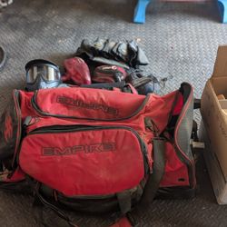Empire Paintball Rolling Bag And Accessories