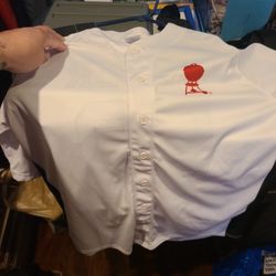 NWOT weber Button Up Baseball Jersey