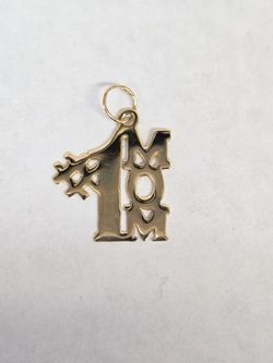 14kt Gold #1 Mom Charm