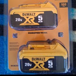 Tool DeWalt XR 5AH 20v 2pk / Van Nuys Pick Up Only!