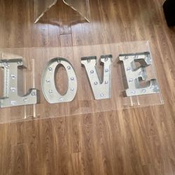 Silver Metal Marquee Letters 