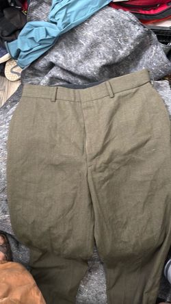 Olive Green Dress Pants - 36R