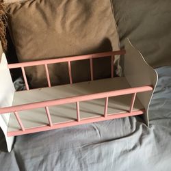 Vintage doll bed