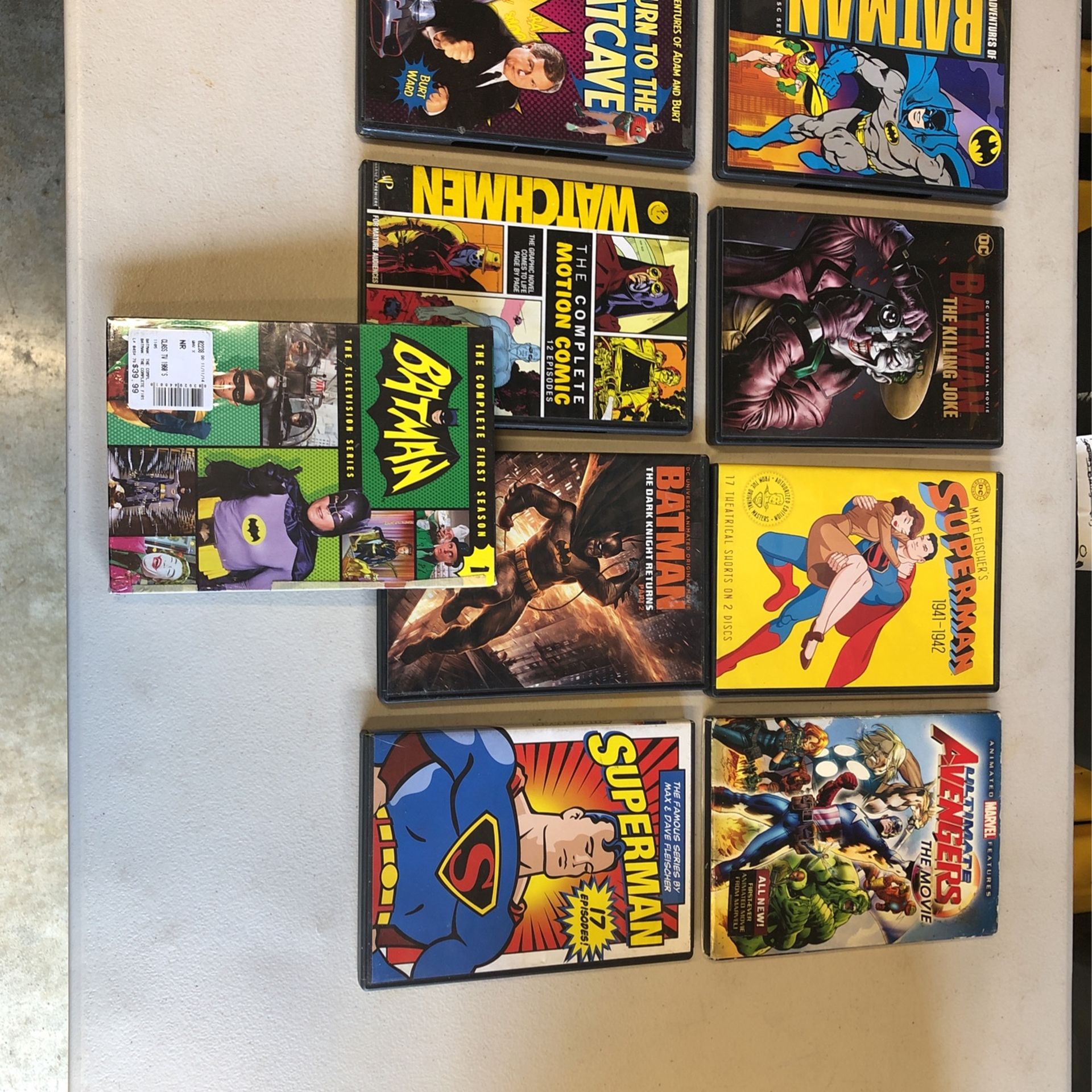 Batman Superhero DVD Movie Lot 9