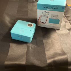 Core Innovations CTP500 Wireless Mini Portable Inkless Thermal Printer & Label Maker + Paper, Android & iOS (Teal)