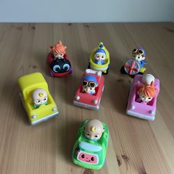 Cocomelon Vehicle Car Fire Truck Racer Construction LOT 
