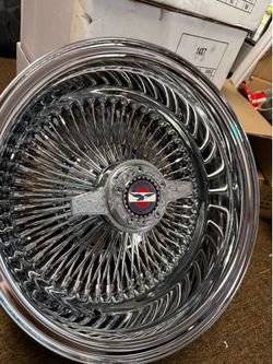 13x7 player wire wheels with engraved spinners on 1558013