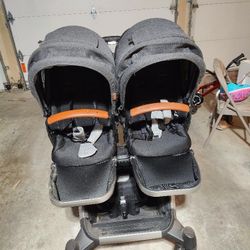 Double Stroller Contours Element + Extra Seat!