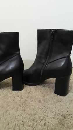 Boots black authentic leather size 8
