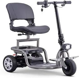 3-Wheel Mobility Scooter for Adults and Seniors with Detachable Battery, Swivel Seat and Foldable Handlebar worth $720
