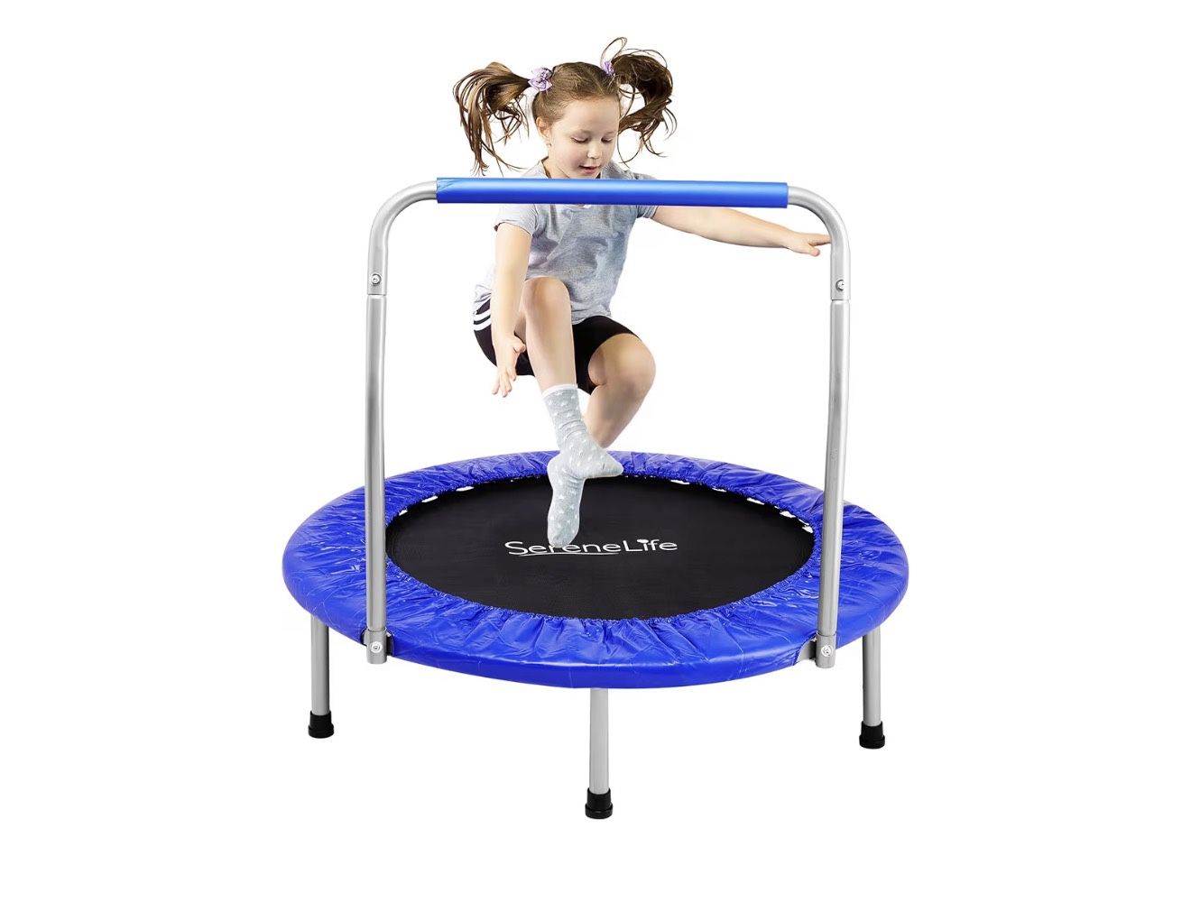 Foldable Mini Trampoline - Compact Fitness Trampoline for Kids Adults