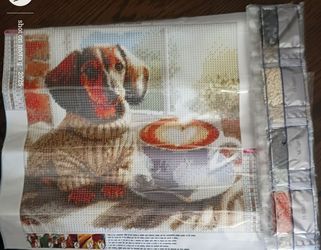 Daschund Coffee Diamond Painting Complete KIT whatmost