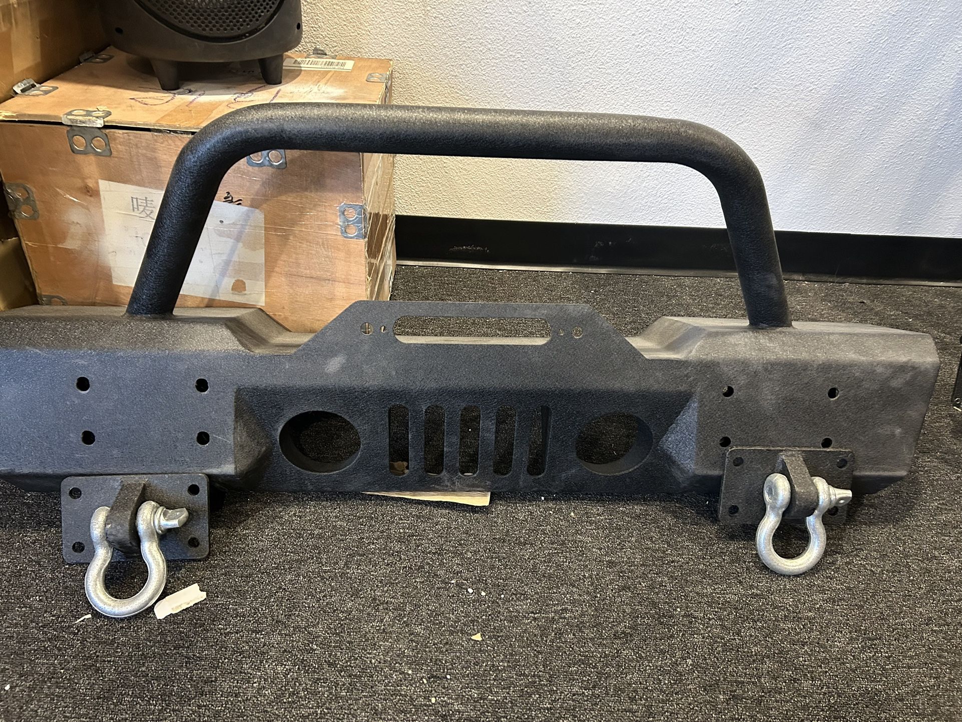 2007-2023 Jeep Wrangler & Gladiator Front Metal Stuby Winch Bumper