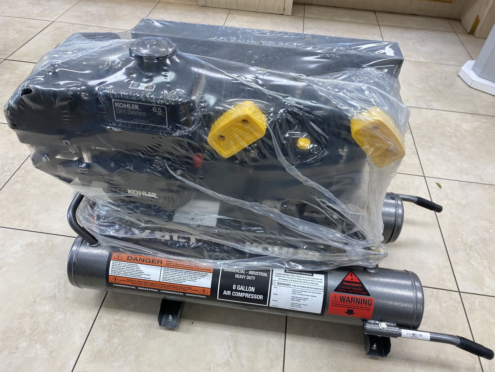 VOLT Kohler SH Series SH252 Twin Tank Gas Powered Air Compressor 