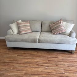 Living spaces beige sofa