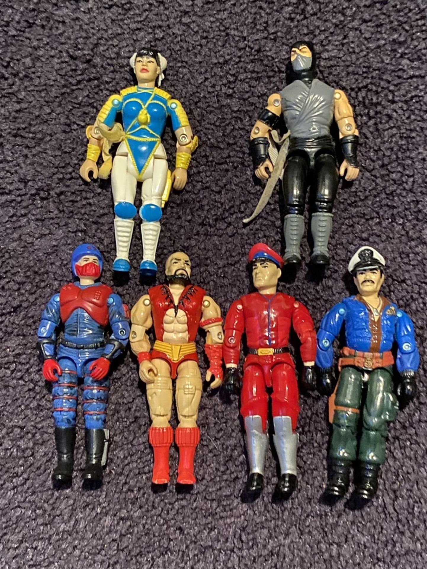 Lot of 6 1991 Hasbro GI Joes