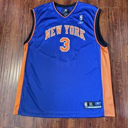 Vtg Stephon Marbury New York Knicks Jersey Sz XL #3 Reebok NBA Authentic Read!  