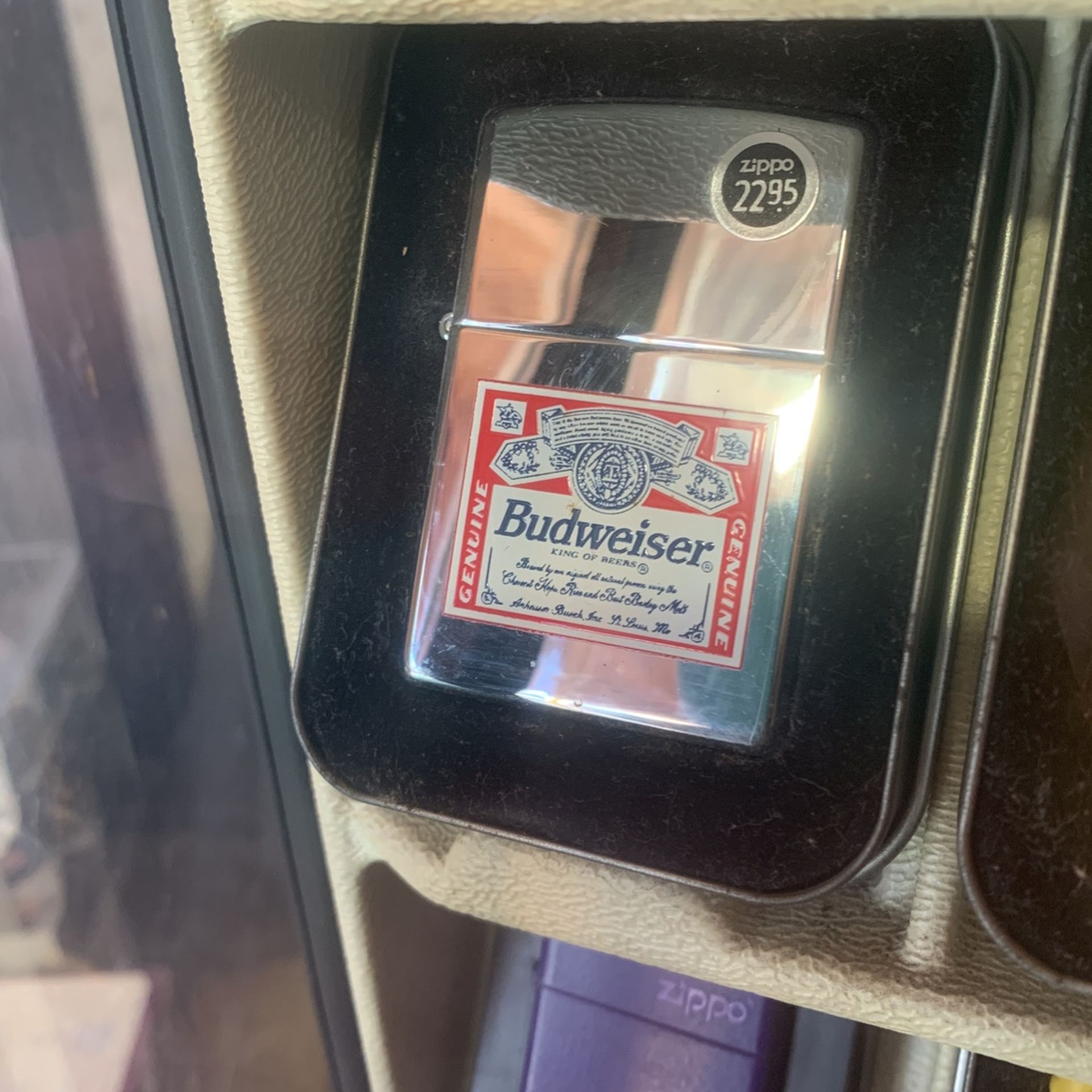 Chrome Budweiser Zippo Collectible 1994 Anheuser Busch