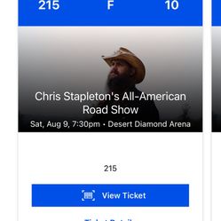 2 Chris Stapleton Tickets