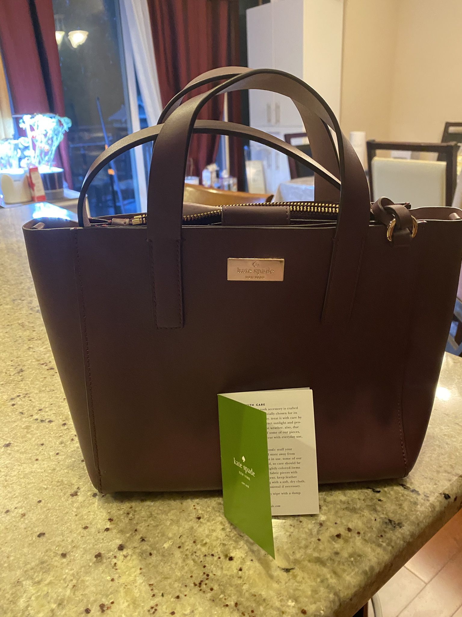 Kate Spade New York Margaux Small Satchel – Deep Plum – Brand New with Tags