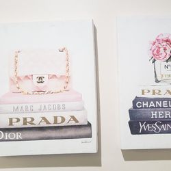 Prada Chanel Dior Hermes Yves Saint Lauren Marc Jacobs Wall Art