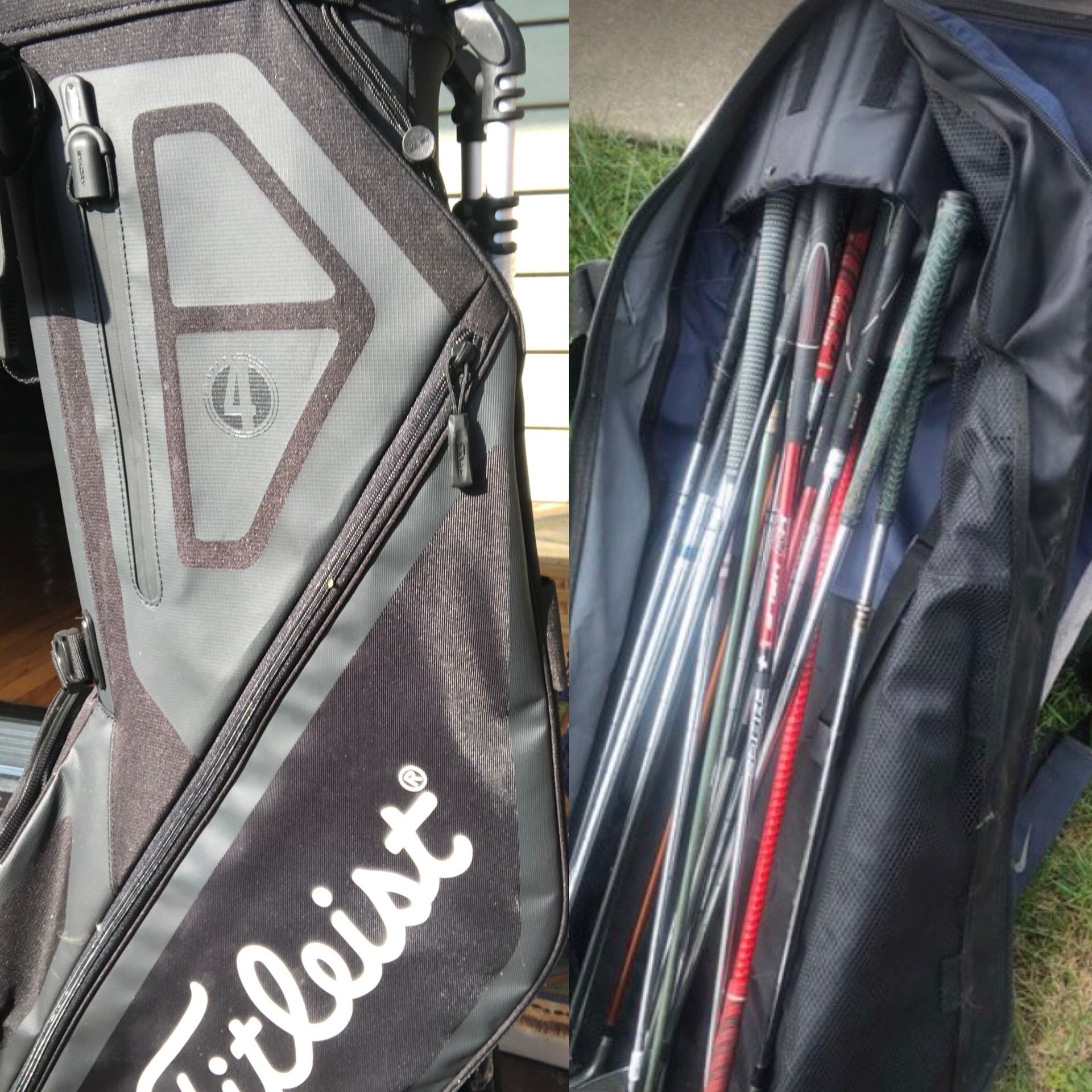 Brand new golf bag!!! With clubs and other bag