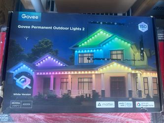 Govee Permanent Outdoor Lights 2, 150ft RGBIC Outdoor Lights with 16 Million Colors, IP67 Waterproof, 100 Scene Modes for Outdoor & Patio Furniture, W