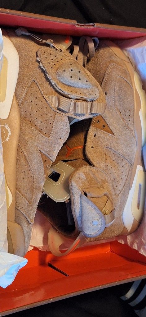 Jordan 6 Retro Travis Scott Cactus Jack British Khaki