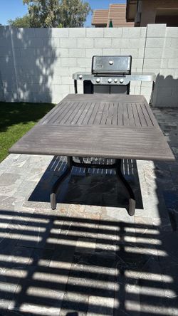 Metal outside table