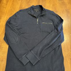 Men’s banana republic quarter zip elbow, patch sweatshirt, shipping available