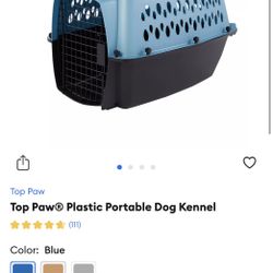 Top Paw® Plastic Portable Dog Kennel, dog crate