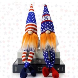 4th of July Patriotic Gnomes, Independence Day Gnomes Uncle Sam Red White Blue Stars and Stripes