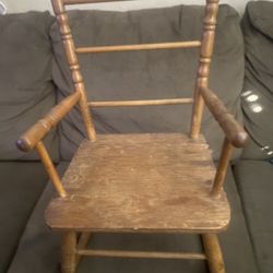 Vintage child’s rocking chair
