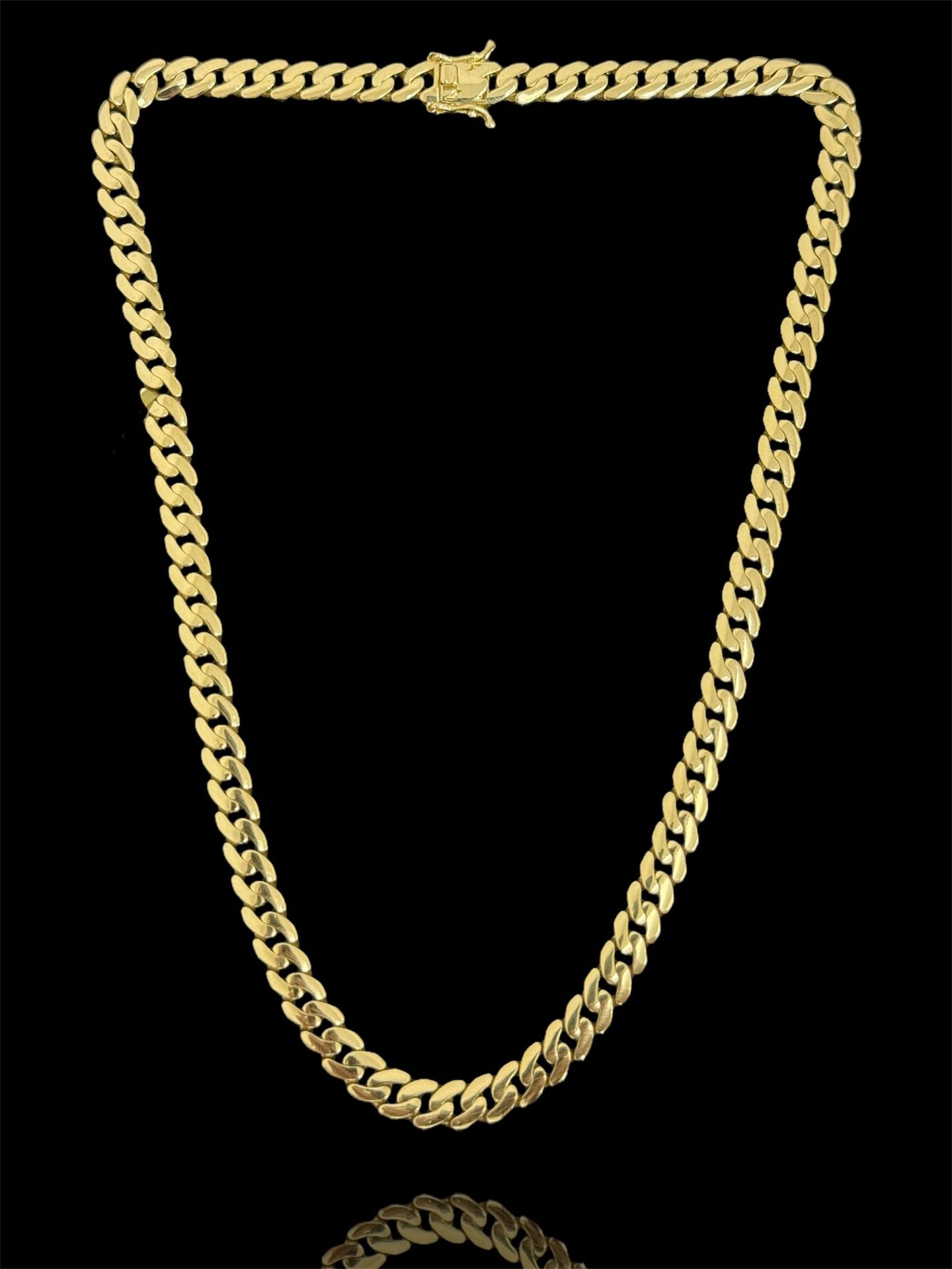 10k Gold Monaco Link Chain