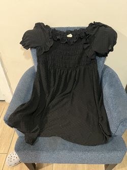 Black ruffled Dress 3x