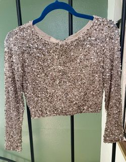 Alice & Olivia Cream Beaded Women Top (6)