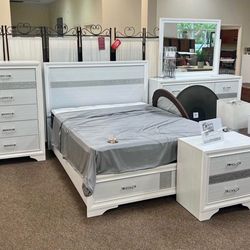 New 4pc bedroom set in box buy now pay later $39 down no credit needed