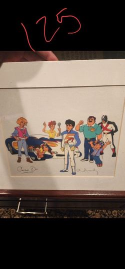 Speed Racer Animation Cel – Signed – Framed Vintage Art